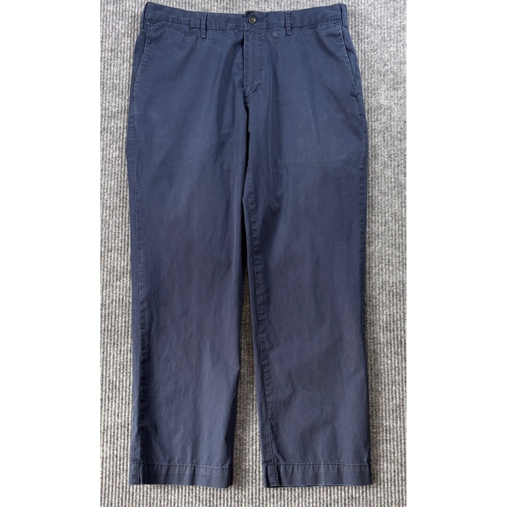 Polo Ralph Lauren Mens Classic Fit Pima Cotton Chino Pants 33/29 Navy Blue Chino